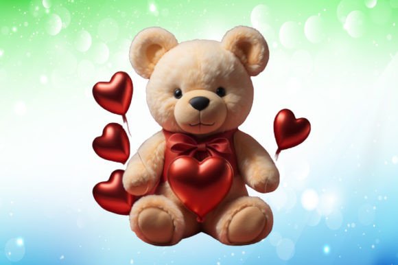 Download Valentine's Day Teddy Bear Illustrations - Valentine Collection