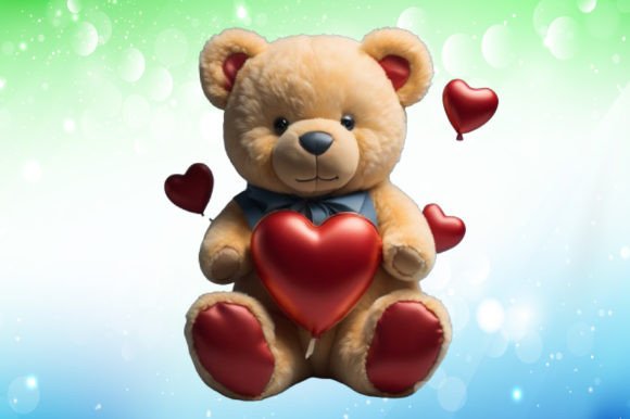 Download Valentine's Day Teddy Bear Illustrations - Valentine Collection