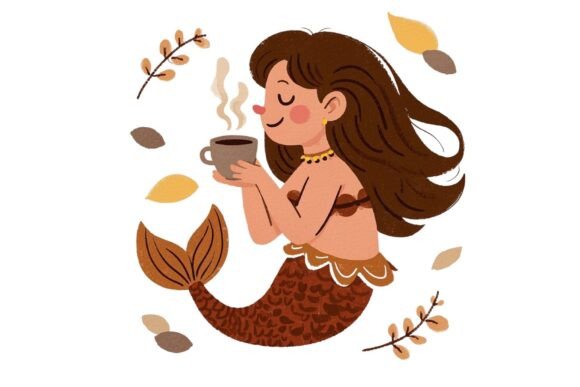 Download Retro Cartoon Mermaid Clipart PNG - Premium Resources