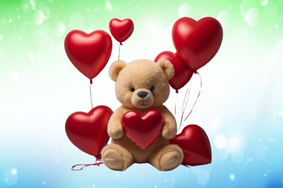 Download Valentine's Day Teddy Bear Illustrations - Valentine Collection