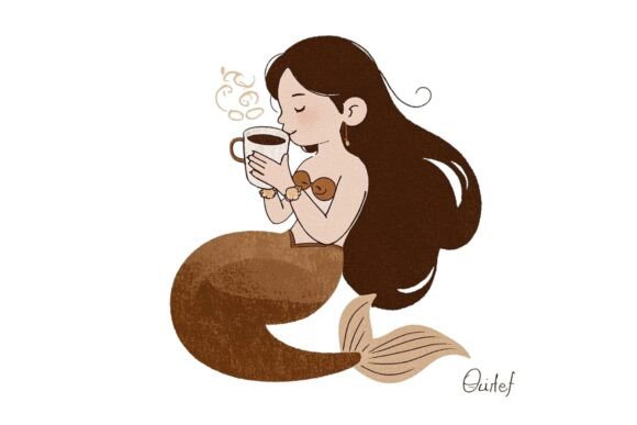 Download Retro Cartoon Mermaid Clipart PNG - Premium Resources