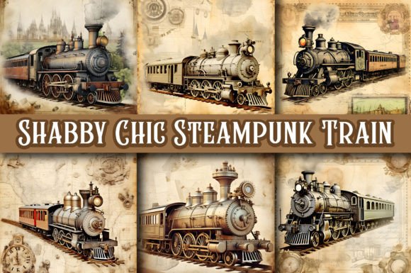 Download Shabby Chic Steampunk Train Junk Journal - Premium Resources